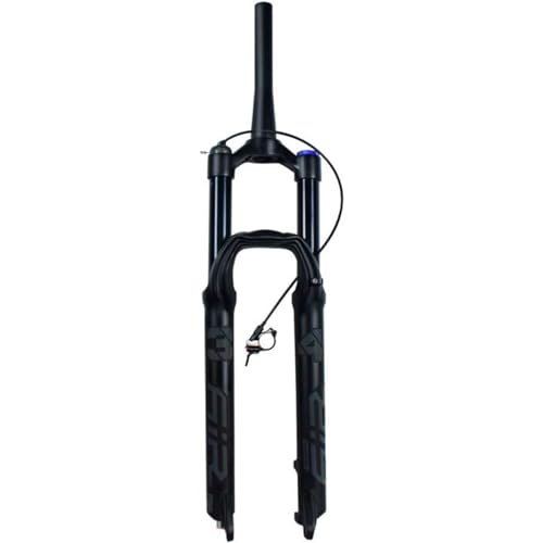 NBTRXWAFR Horquilla De Suspensión Neumática para Bicicleta De Montaña De 160Mm De Recorrido,Amortiguador De Gas 26 27.5 29 Pulgadas Horquilla De Freno De Disco Fabricada,B~Remote Lock,29inch