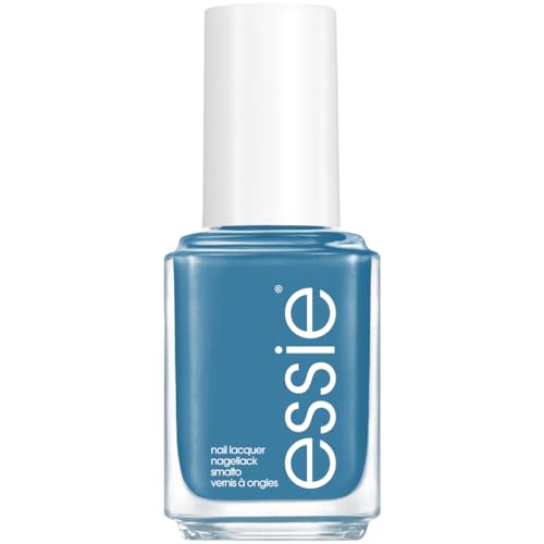 Essie Nail Polish 787 Amuse Me, Faded Denim Blue Colour, High Shine and High Coverage Nail Polish 13.5ml
