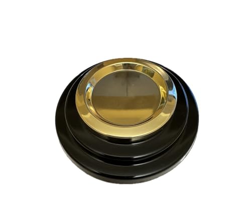 Grand Piano Caster Cups in Black - 5.5 inches (Set of 3)