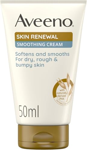 Aveeno Skin Renewal Smoothing Cream (1x 50 ml​), Smoothing Cream for Dry, Rough & Bumpy Skin. Fragrance Free with Nourishing Oat & Niacinamide