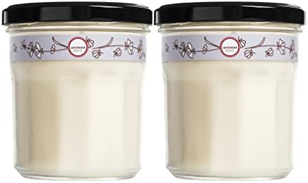 MRS. MEYER'S CLEAN DAY Lavender Soy Candle, Garden-Inspired Aromatherapy Homekeeping, 35 Hour Burn Time, Made with Essential Oils, 7.2 oz Large Glass Jar Candles (Pack of 2)