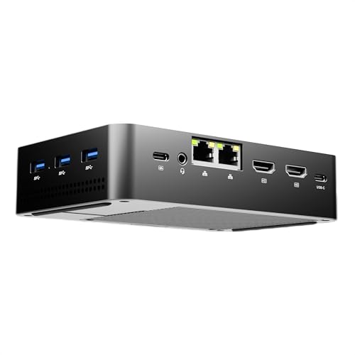 Image of SKULLSAINTS Nebula Mini PC & NAS Hybrid with 13th Gen N150, 12GB LPDDR5, Quad M.2 Slots (Up to 16TB), Dual 2.5G i226 LAN, WiFi 6, BT 5.2, USB3.2, HDMI 4K, Type-C PD