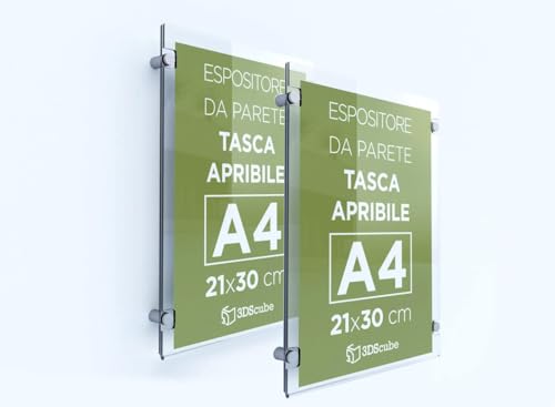 Plaque murale A4 ouverture facile pour affichage dynamique de documents x2