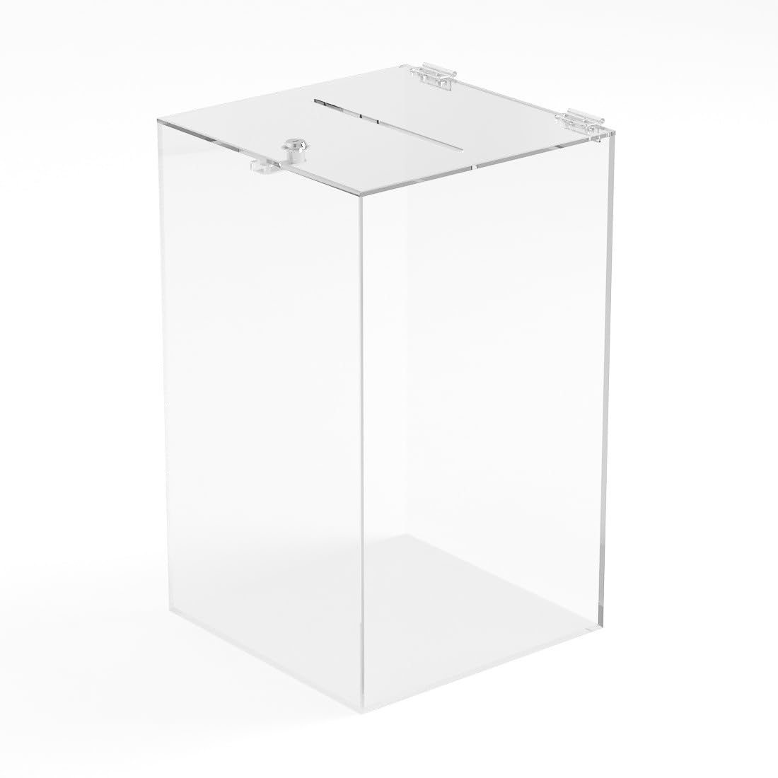 Urna da banco in plexiglass trasparente