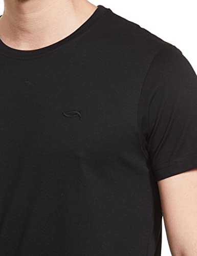 Image of Max Men's Cotton Regular Fit Half Sleeves Crew Neck Solid Lounge T-Shirt