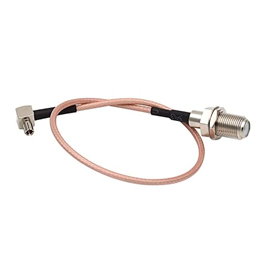 Vecys F hona till TS9 hane höger vinkel 90 grader RF koaxialkabel RG316 30 cm/12 tum för 2G 3G 4G antenn router TV HDTV DVB-T DVB-T2