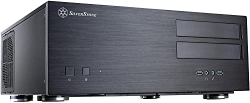 SilverStone SST-GD08B - Grandia HTPC ATX Computer Case, Silent High Airflow Performance, black
