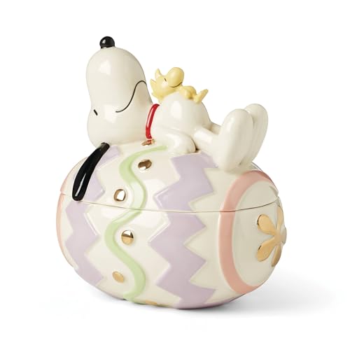 Lenox 895685 Peanuts Easter Snoopy Covered Candy Dish, Spring Serveware by Lenox - Image 2