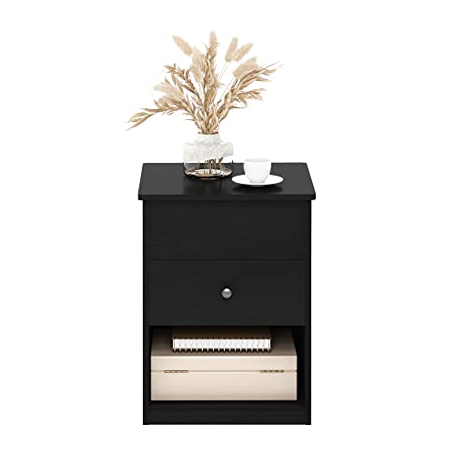 Image of Furinno Jensen Lift Top Nightstand, Americano