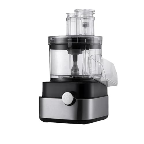 CSMDD Procesador de alimentos multifuncional 5 en 1,600W de Potencia, alta capacidad de 5 l, Acero Inoxidable, 2 Velocidades para cortar en cubitos, rebanar, triturar, picar y moler carne
