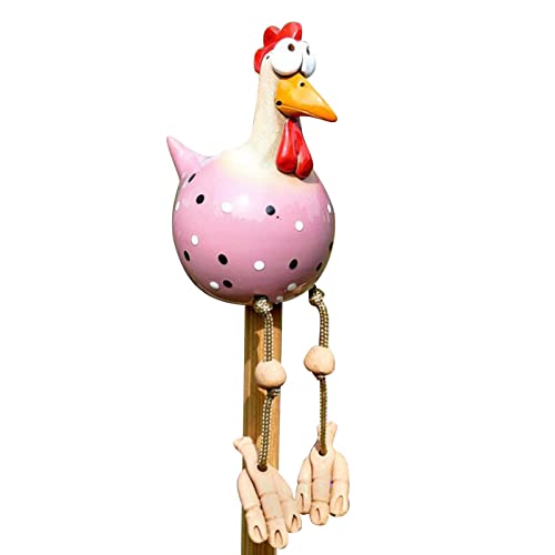 Imtrub Estatua de gallina de resina | Decoración de jardín | Figura de animales de jardín decoración de jardín