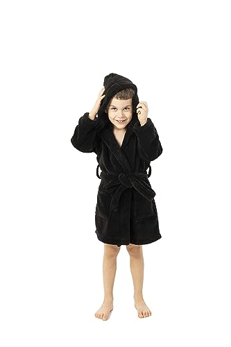 Image of BC BARE COTTON Boys Microfiber Fleece Hooded Robe