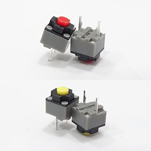5 PCS Kailh Mute Button 6x6x7.3mm Square Switch Silent Switch Wireless Wired Button Micro Switch 10 Million Kailh 6 6 7.3