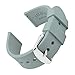 Archer Watch Straps - Ricambio di Cinturino di Silicone, Sgancio Rapido per Orologi e Smartwatch - Grigio Cadetto, 21mm