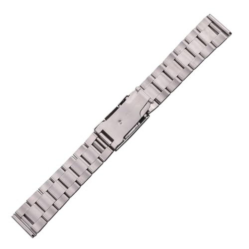 Correa de acero inoxidable macizo cepillado universal con extremo recto compatible con SevenFriday 3