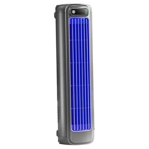 Mini aire acondicionado portátil recargable de 3 velocidades y ventilador de circulación, cuelgente y refrigerador de escritorio de pie con cuadrícula de dirección del viento para el hogar, la o