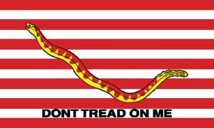 1st Navy Jack - Dont tread on me Flag - 3ft x 5ft Nylon - Outdoor
