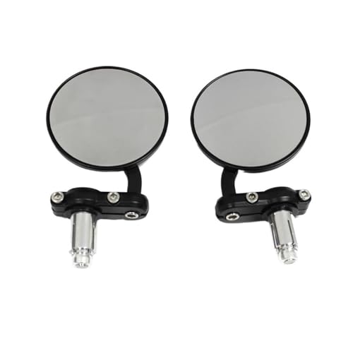 Espejos de moto negros plegables para rutas trail y ciudad en DRZ400 22mm