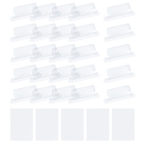 QUARKZMAN Etiquetas de pestañas para carpetas colgantes, pestañas de carpetas de 2 pulgadas e inserciones de plástico transparente para etiquetas carpetas colgantes, 50 unidades