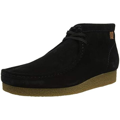 Clarks Herren Shacre Boot Chukka-Stiefel, Schwarzes Wildleder, 42.5 EU Cover