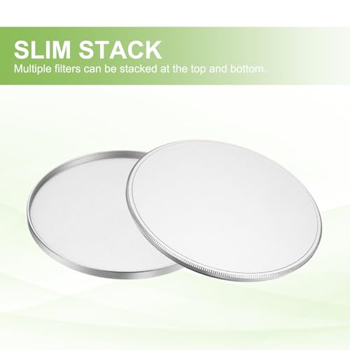Bouchon d'objectif métallique 82mm en aluminium finition argentée - 5