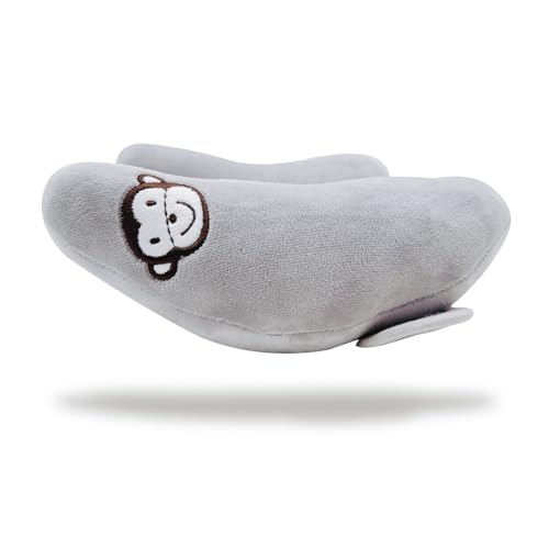 Image of Adjustable Baby Travel Pillow Cushion for Car Seat,Baby Head Neck Support,Headrest for Stroller,Toddlers Neck Pillows for Pushchair, U-Shape Head Support Pillow for Infants,Grey