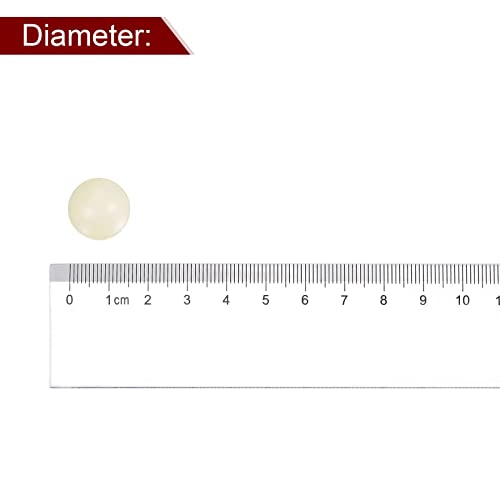 sourcing map 2Stk POM Nylon Solid Plastik Bälle 15mm G3 Präzision Lager Kugel