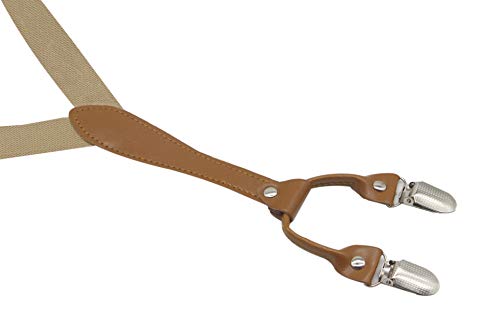 Image of Men's Suspenders Bowtie Set Elastic Y Shape Style Women's Suspenders Bowtie For Wedding&Formal Events
