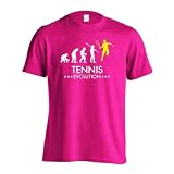 [アートワークスコウベ] テニス Tシャツ 半袖 練習着 ドライ テニスエボリューション ユニセックス XL トロピカルピンク