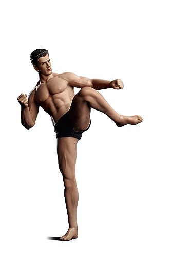 Scarab TBLeague 1/12 Male Body 6 inch Action Figure Full Set-Silicone Body+Head+Underwear Super Flexible Male Dolls for Arts/Drawings/Photography...