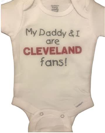 Cleveland baby sports fan onesie ® basketball baseball football bodysuit infant one piece shower gift