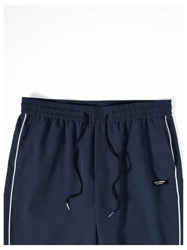 Men's Cross Graphic Track Pants Y2k Drawstring Waist Stacked Joggers with Pocket4