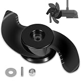 Bonbo MKP-38 Weedless Wedge 2 Elica adatta per Minn Kota 4-1/2 "Diametro 50,8 kg Motori Spinta, 1865023 Trolling Motor Prop Adatto per Ulterra, Fortrex, Terrova, Riptide, Ultrex