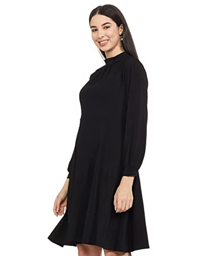 Image of Mode Women's Polyester Shift Midi Casual Dress