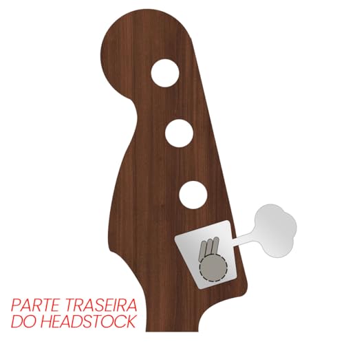 Tarraxa Avulsa Para Contra Baixo Jazz Bass Cromada Lado Direito