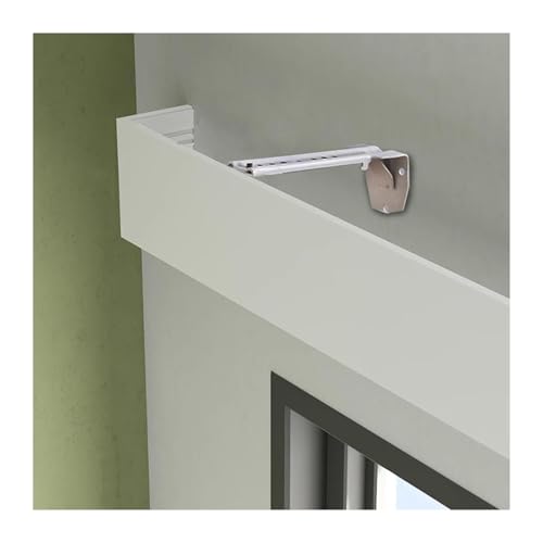 Cenefa de aluminio para cortina y paneles decorativos de habitación en techos altos de 150 cm