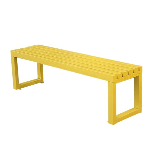 Asiento de jardín de Metal Duradero con Fijación para Patio