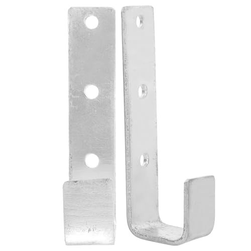 SEWACC 2 Ganchos de Hierro para Escalera de Litera, Soporte en Forma de J para Cama Infantil, Accesorio Resistente para Seguridad y Fijación de Escaleras de Cama, Adecuado para