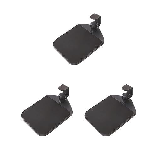 Tapis de souris à clipser noir réglable pour bureau et maison - Lot de 3 ergonomique