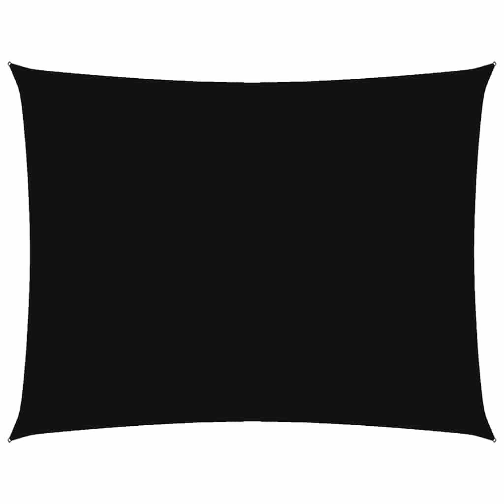 vidaXL Sunshade Sail Sun Sail Tarp Sunscreen Patio Shade Outdoor Sunshade Shade Canopy Garden Balcony Oxford Fabric Rectangular 3.5x5 m Black — image 1