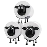 3-Pack Sheep Toilet Roll Holder, Cute Standing Bedroom Bathroom Living Room Office Decor, OPP Packaging Toilet Paper Storage