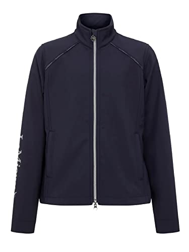 Veste softshell LeMieux Junior Elite marine pour protéger les enfants du vent à cheval
