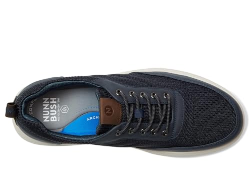 Image of Nunn Bush Ponte Knit Moc Toe Sneakers Hybrid Oxford Casual Lightweight Athletic Style Lace Up