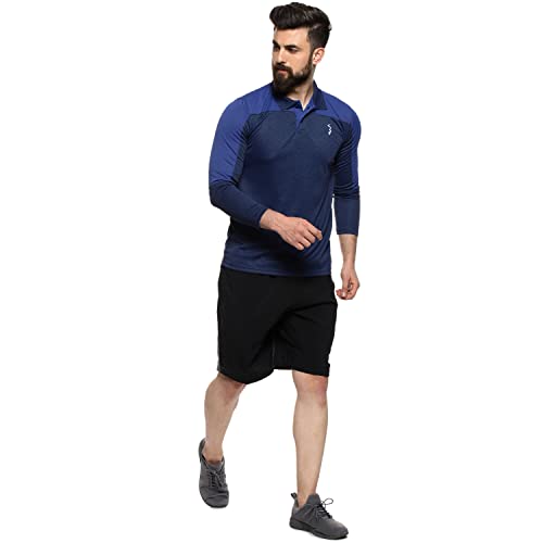 Image of CAHOOT Men's Solid Grey Dri Fit Full Sleeve Activewear T Shirt Regular Fit for Casual Wear