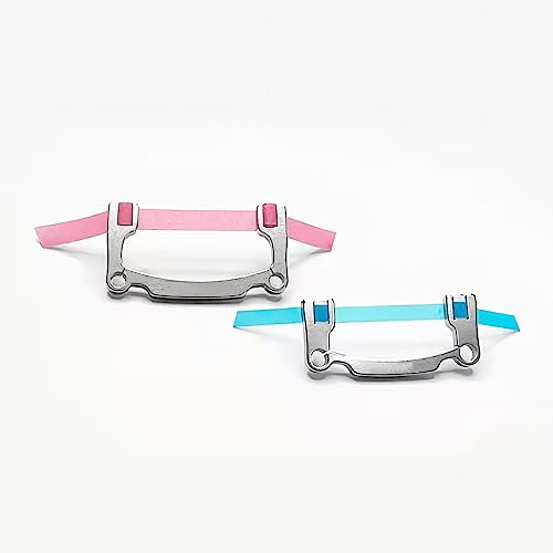 Image of 2Pcs Dental Resin Polishing Strips Holder, Stainless Steel Holder for High /Low Crown Interproximal Restorative Polishing Dentist Tools, Autoclavable