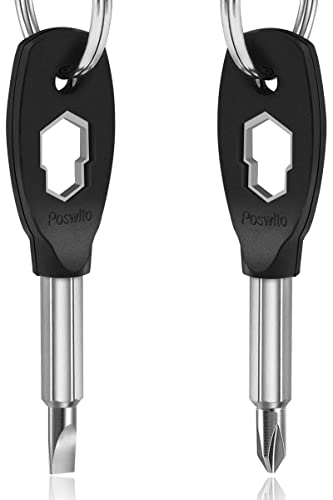 Poswlto 6-in-1 Keychain Screwdriver Tool Set #TOP24
