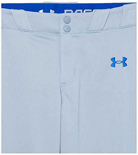 Under Armour Boys' Utility Pant Pipe, (081) Baseball Gray/Royal/Royal, Youth Large