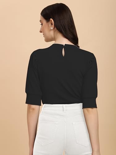 Image of Wedani Women's Solid Regular Fit Top