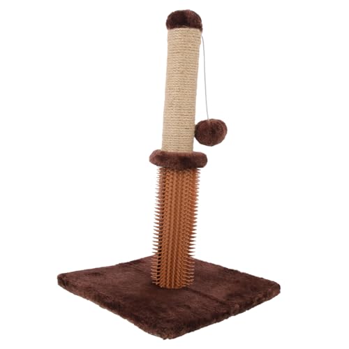 Abaodam Decorative Cat Scratcher Vertical Scratching Post for Indoor Cats and Stylish Keeps Furniture Palm Design