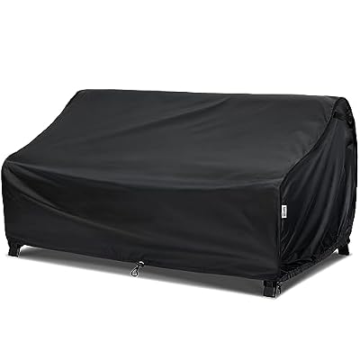 VARIETYFACE Large Patio Sofa Cover for 3-Seater Outdoor Couch, 78"W x 38"D x 31"H, Waterproof PU-Coated Oxford Fabric, All-Weather Protection with Air Vents & Buckle Straps, UV Resistant